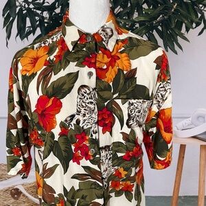 Vintage Tropical Button Down